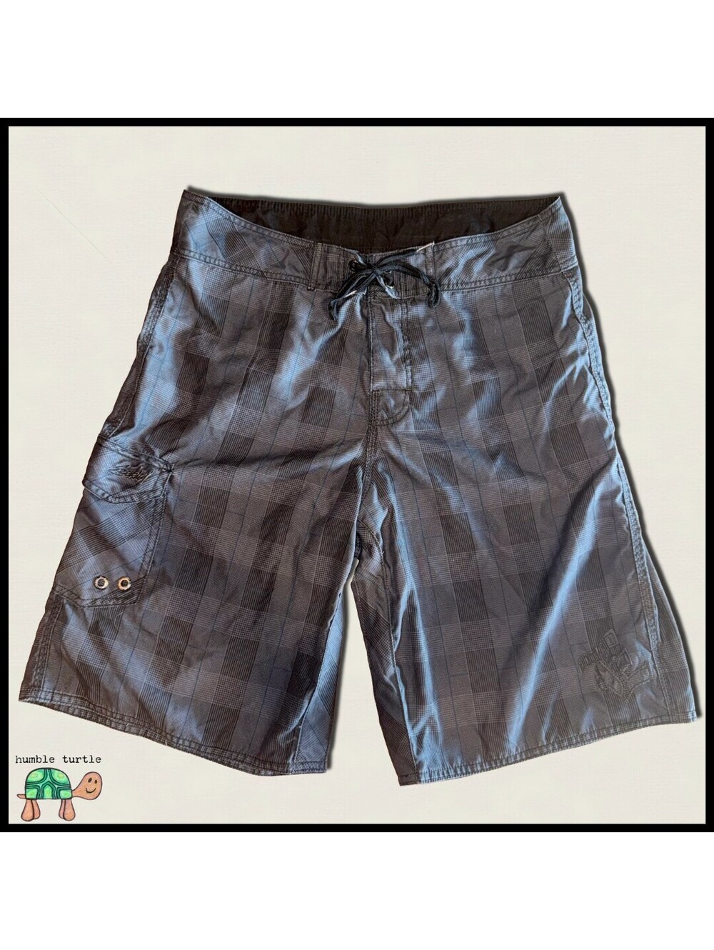 Ezekiel Men's Gray Polyester Cargo Board Shorts Size 34 | EUC